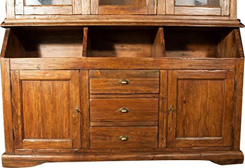 Italian Country Style Solid Lime Wood Bookcase