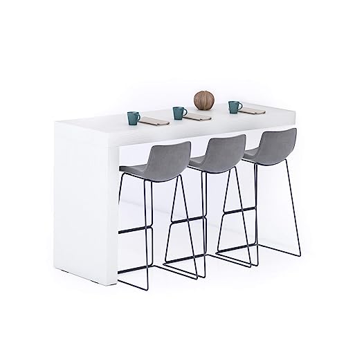 Mobili Fiver, Evolution Kitchen Peninsula in Ashwood White