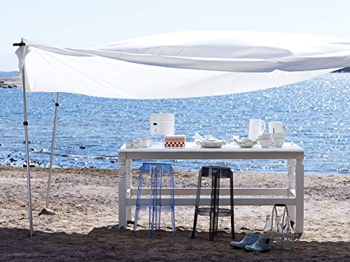 Pack of 2 Kartell Charles Ghost Stools, Matte Black