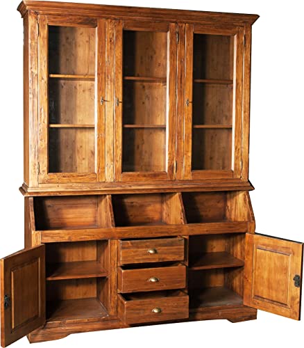 Italian Country Style Solid Lime Wood Bookcase