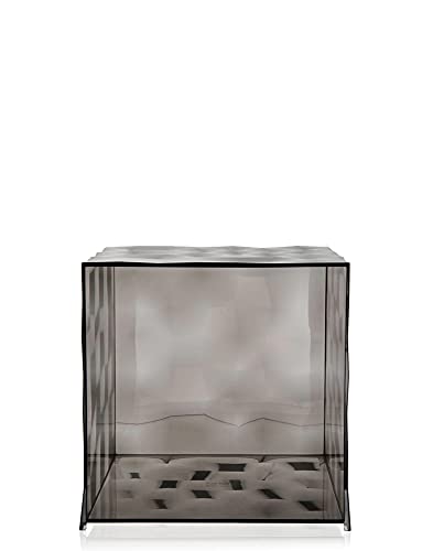 Kartell Optic Cube Transparent Smoke, Pack of 1