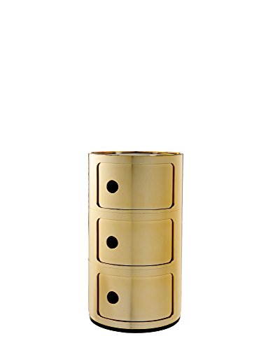 Kartell Componibili Drawers Gold by Anna Castelli Ferrieri
