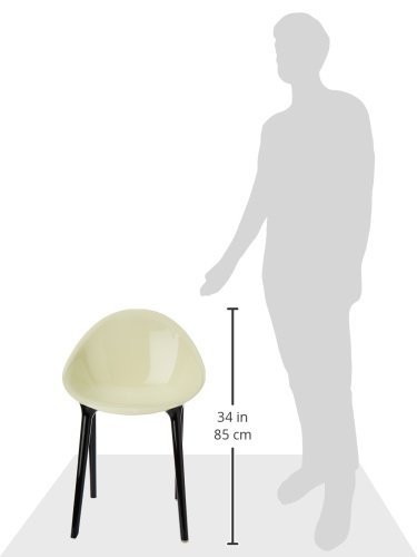Kartell Super Impossible Chair by Philippe Starck/Eugeni Quitllet, Matte White/Black