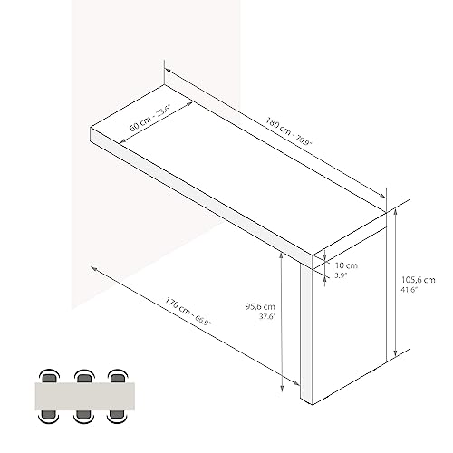 Mobili Fiver, Evolution Kitchen Peninsula in Ashwood White