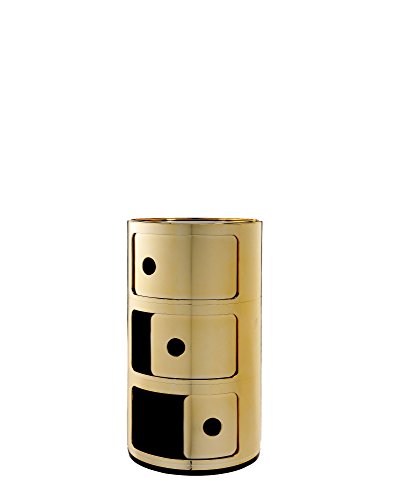 Kartell Componibili Drawers Gold by Anna Castelli Ferrieri