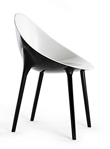 Kartell Super Impossible Chair by Philippe Starck/Eugeni Quitllet, Matte White/Black