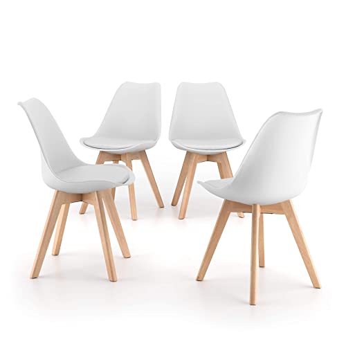 Mobili Fiver Greta Set 4 Sedie Stile Scandinavo