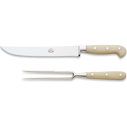 Coltellerie Berti Carving Set | Manici avorio Lucite