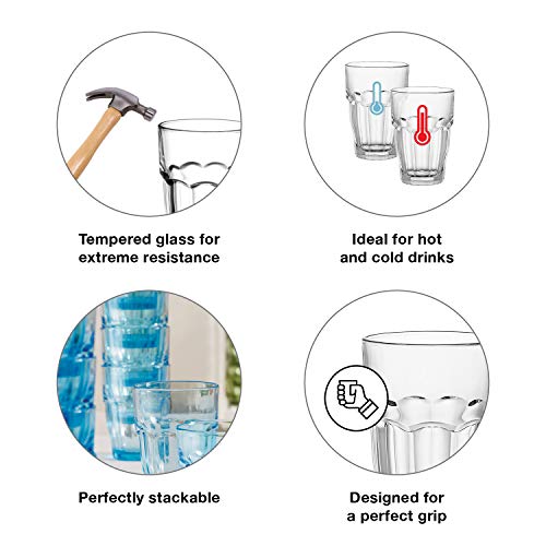 Bormioli Rocco Rock Bar Beverage Glasses Set - 6