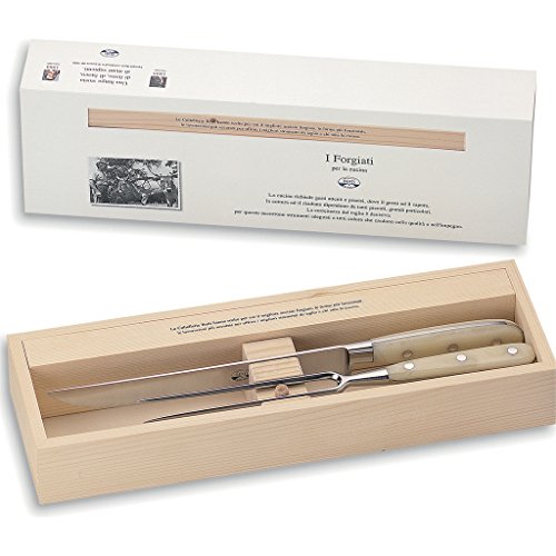 Coltellerie Berti Carving Set | Manici avorio Lucite