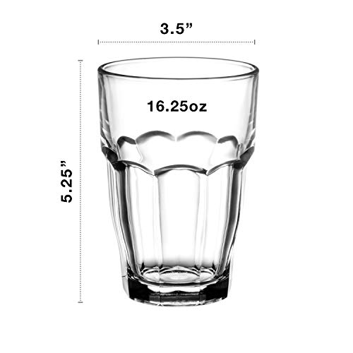 Bormioli Rocco Rock Bar 16.25 oz Glasses, Set of 6
