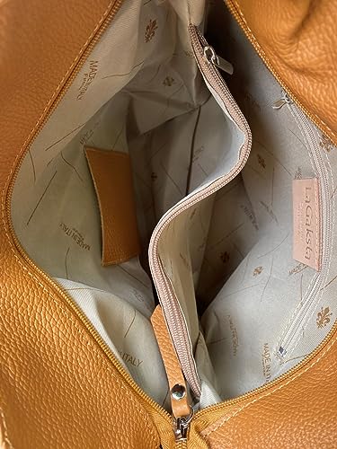 LaGaksta Hobo Pebbled Leather Purse - Casual Tote