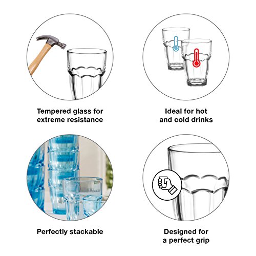 Bormioli Rocco Rock Bar 16.25 oz Glasses, Set of 6