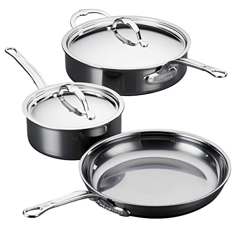 Italian Made Titanium Stainless Steel Cookware Set, Induction Ready