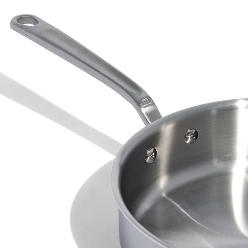 Italian Crafted 3.5 Quart Stainless Steel Sauté Pan