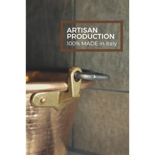 CREARTISTIC Italian-made Copper Polenta Pot - 9.8 inch