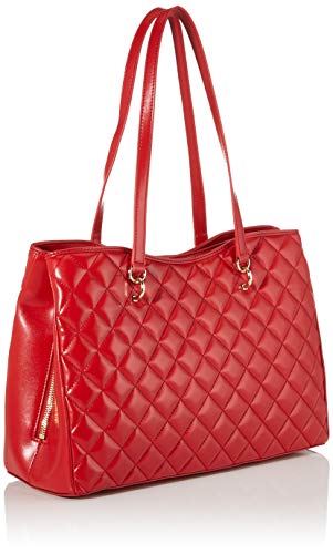 LOVE Moschino Borsa Trapuntata Lucida Rossa Taglia Unica