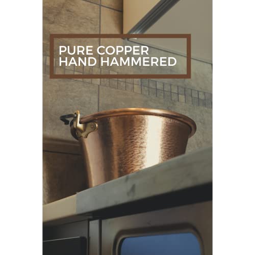 CREARTISTIC Italian-made Copper Polenta Pot - 9.8 inch