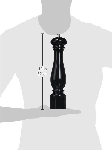 Bisetti Firenze 12.6" Black Beechwood Pepper Mill