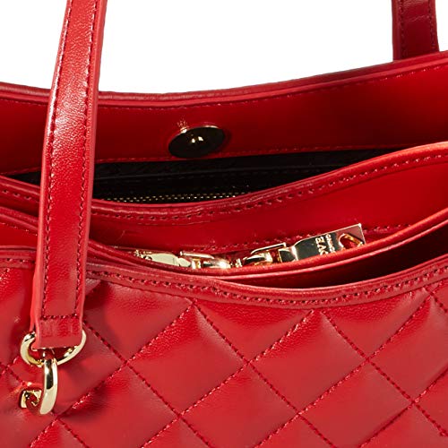 LOVE Moschino Borsa Trapuntata Lucida Rossa Taglia Unica