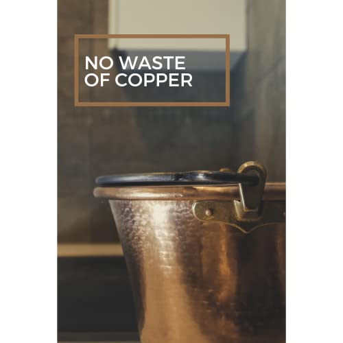 CREARTISTIC Italian-made Copper Polenta Pot - 9.8 inch