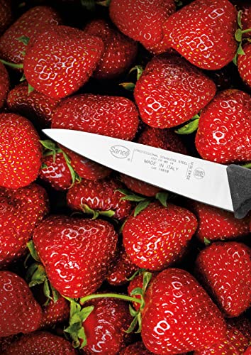 6 Pcs Italian Knife Set with Block - Black