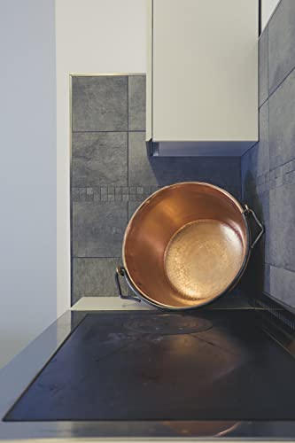 CREARTISTIC Italian-made Copper Polenta Pot - 9.8 inch