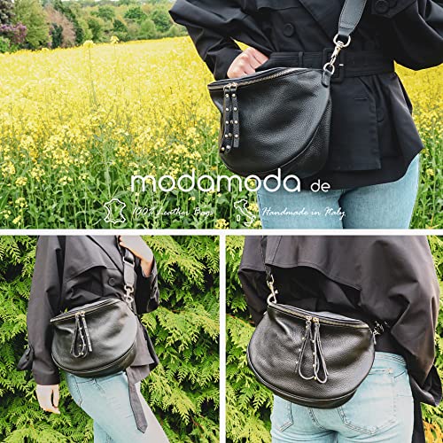 Italian leather small shoulder bag (Lightgold metallic)