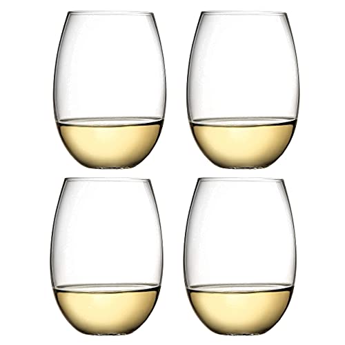 Italian Royalty Stemless Wine Glasses (Set of 4)