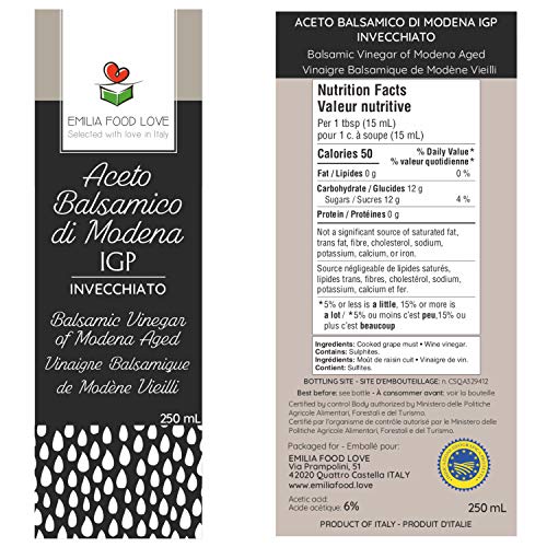 EMILIA FOOD LOVE - Modena Balsamic Vinegar IGP
