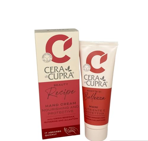 CERA DI CUPRA Hand Cream with Beeswax - Nourishing Hand Moisturizer for Dry Hands, Anti-Aging Formula, Essential for Working Hands, Dermatologically Tested - Personal Care