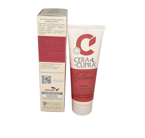 CERA DI CUPRA Hand Cream with Beeswax - Nourishing Hand Moisturizer for Dry Hands, Anti-Aging Formula, Essential for Working Hands, Dermatologically Tested - Personal Care