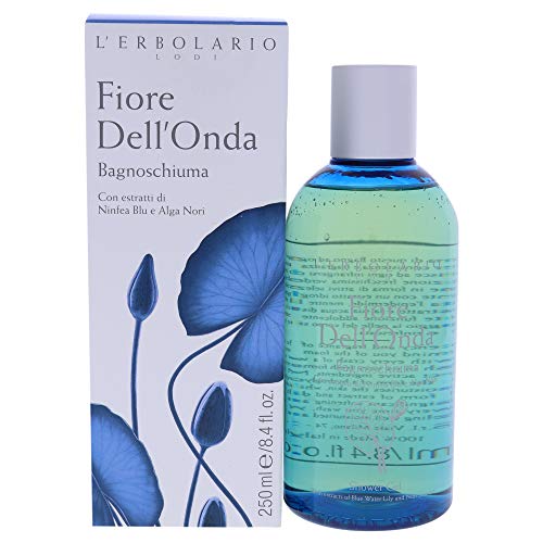 L'Erbolario Fiore Dell'Onda Shower Gel - Marine Fragrance - Lively Body Cleanser - Enriched With Minerals, Proteins And Vitamins - Leaves Skin Feeling Fresh And Velvety - Long Lasting Scent - 8.4 Oz
