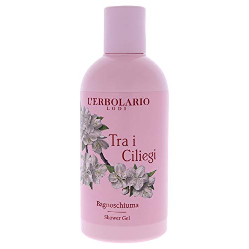 L'Erbolario Tra I Ciliegi Shower Gel - Nourishes, Moisturizes And Protects The Skin - Refreshing Bath And Shower Foam Provides Gently Effective Cleansing - Softening And Toning Properties - 8.4 Oz
