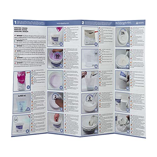 Michelangelo Hands Casting Kit Couples. Plaster Hands Casting Set. Original Gift idea for Couples, Friends and Families. Made in Italy.