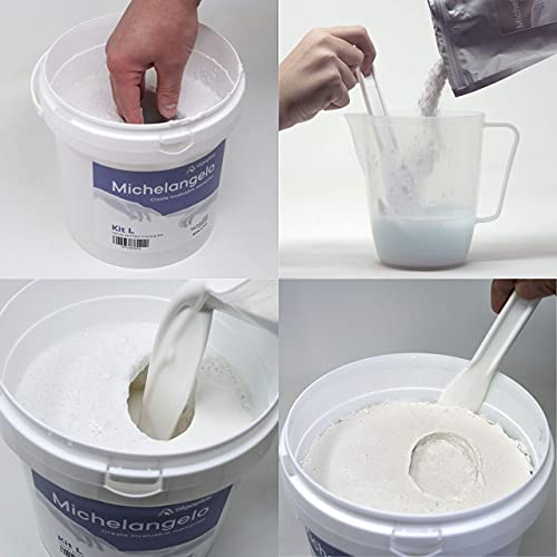 Michelangelo Hands Casting Kit Couples. Plaster Hands Casting Set. Original Gift idea for Couples, Friends and Families. Made in Italy.