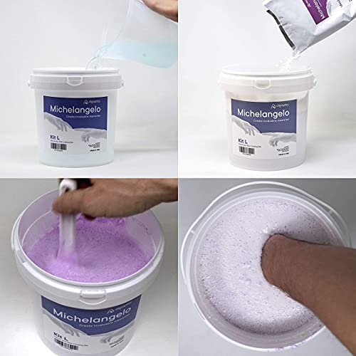 Michelangelo Hands Casting Kit Couples. Plaster Hands Casting Set. Original Gift idea for Couples, Friends and Families. Made in Italy.