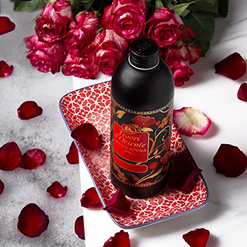 Tesori d'Oriente: "Japanese Rituals" Bath Cream with Tsubaki Oil and Peony 16.9 Fluid Ounce (500ml) Bottle [ Italian Import ]
