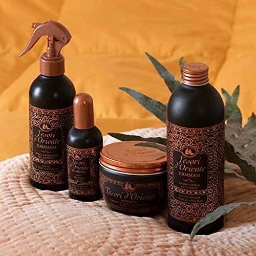 Tesori d’Oriente Bubble Bath for Women, Foaming Bath, Bath Bubbles for Women Relaxing, Luxurious Body Wash for Women & Skin Care - 500 Ml-16.91 us Fl Oz- [Italian Import ]-(Hammam)