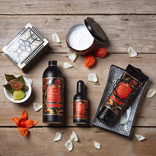 Tesori d'Oriente: "Japanese Rituals" Bath Cream with Tsubaki Oil and Peony 16.9 Fluid Ounce (500ml) Bottle [ Italian Import ]