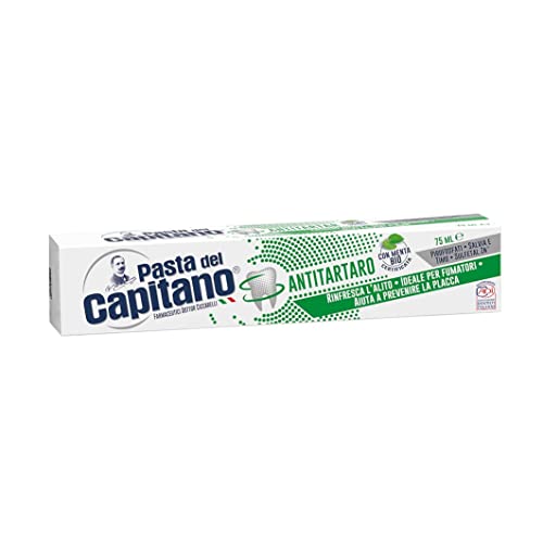 Pasta del Capitano Anti-Tartar Toothpaste 75ml * 2.5 Fluid Ounces (75ml) Tubes