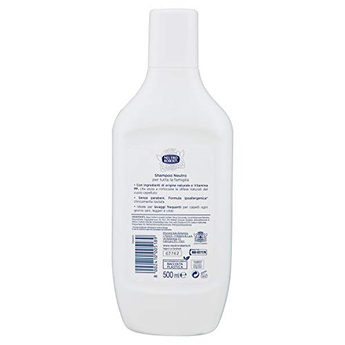 Neutro Roberts: Neutral Shampoo for the Whole Family - 17.6 Fluid Ounces (500mL) Bottle [ Italian Import ]