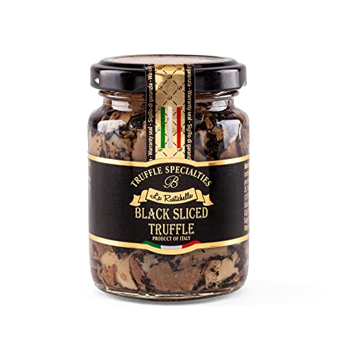 La Rustichella - Black Sliced Truffle (90 g, 3.17 OZ) - Vegan, Gluten Free, Cholesterol Free