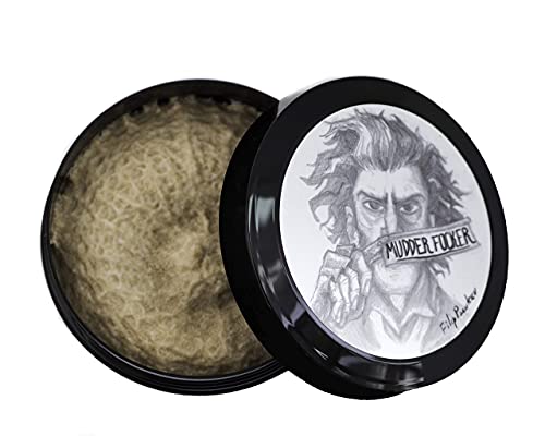 RazoRock Mudder Focker Italian Shaving Soap for Shaving - Grey - Bergamot, Jasmine & Sandalwood, 150ml / 5 oz - Pack of 1