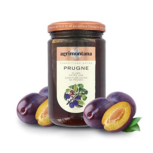 Agrimontana Plums Extra Jam, 350 Grams / 12.34 Ounces