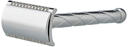 Fatip Classic Retro Large Nickel Plated Open Comb Razor, Single, 1 Unit (Pack of 1)