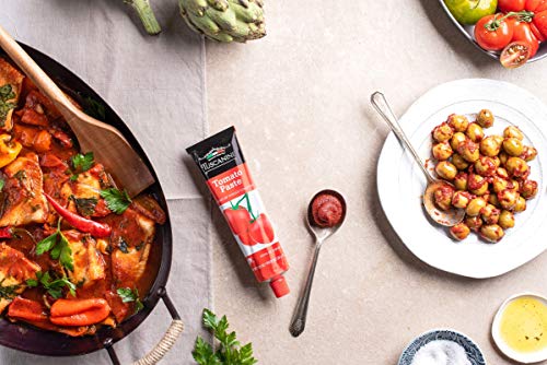 Tuscanini Premium Double Concentrated Tomato Paste Tube, 7.5oz (2 Pack) Made with Premium Italian Tomatoes