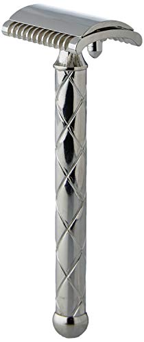 Fatip Classic Retro Large Nickel Plated Open Comb Razor, Single, 1 Unit (Pack of 1)