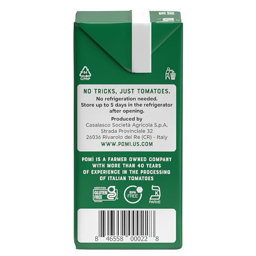 Pomì Organic Chopped Italian Tomatoes - 26.46oz Carton (Pack of 12)