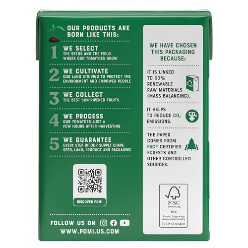 Pomì Organic Chopped Italian Tomatoes - 26.46oz Carton (Pack of 12)